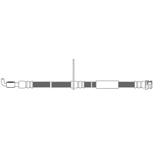 Centric Front Passenger Side Brake Hose for 2014 Lincoln MKZ - 150.61137