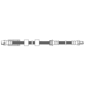 Centric Front Brake Hose for BMW X1 - 150.34026