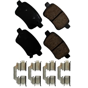Akebono EURO™ Ultra-Premium Ceramic Rear Disc Brake Pads for 2017 Fiat 500L - EUR1722