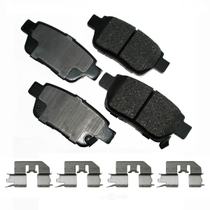 Akebono Pro-ACT™ Ultra-Premium Ceramic Rear Disc Brake Pads for 2012 Acura TL - ACT1103