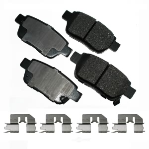 Akebono Pro-ACT™ Ultra-Premium Ceramic Rear Disc Brake Pads for 2010 Honda Ridgeline - ACT1103