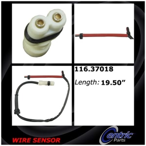 Centric Rear Brake Pad Sensor for 2003 Porsche Boxster - 116.37018