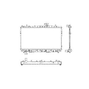 TYC Engine Coolant Radiator for 2006 Suzuki Forenza - 2788