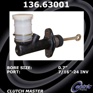 Centric Premium Clutch Master Cylinder for 1988 Jeep Wrangler - 136.63001