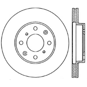 Centric Premium™ Brake Rotor for 1996 Honda Civic - 125.40023