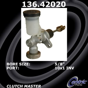Centric Premium Clutch Master Cylinder for 2001 Nissan Frontier - 136.42020