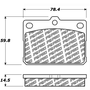 Centric Posi Quiet Pro™ Brake Pads for 1984 Dodge Colt - 500.01010