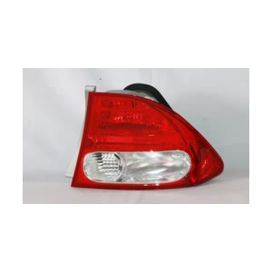 TYC Passenger Side Outer Replacement Tail Light for 2011 Honda Civic - 11-6165-91