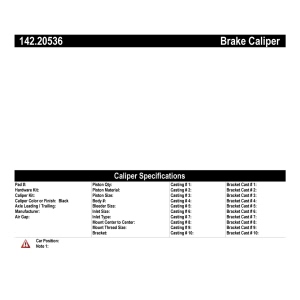 Centric Posi Quiet™ Loaded Brake Caliper for 2012 Jaguar XK - 142.20536