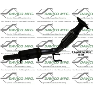 Davico Direct Fit Catalytic Converter and Pipe Assembly for 2012 Volkswagen Beetle - 18424