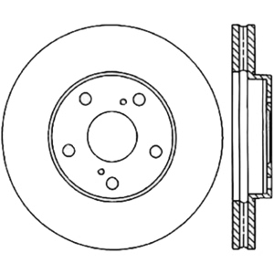 Centric Premium™ Brake Rotor for 2001 Toyota Camry - 125.44079