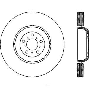 Centric Premium™ OE Style Drilled Brake Rotor for 2006 BMW M3 - 128.34090