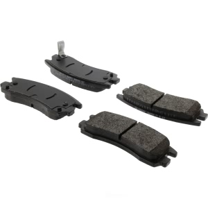 Centric Posi Quiet™ Extended Wear Semi-Metallic Rear Disc Brake Pads for 2007 Chevrolet Monte Carlo - 106.06980