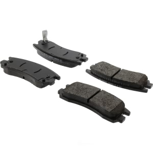 Centric Posi Quiet™ Extended Wear Semi-Metallic Rear Disc Brake Pads for 2000 Pontiac Grand Am - 106.06980