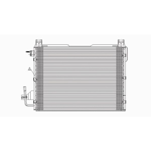 TYC A C Condenser for Dodge Ram 3500 - 3016