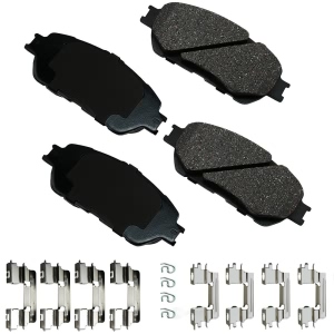 Akebono Pro-ACT™ Ultra-Premium Ceramic Front Disc Brake Pads for 2008 Toyota Solara - ACT906B