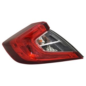 TYC Driver Side Outer Replacement Tail Light for 2018 Honda Civic - 11-6878-00-9