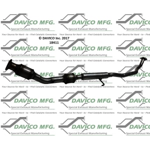 Davico Direct Fit Catalytic Converter and Pipe Assembly for Toyota - 18411