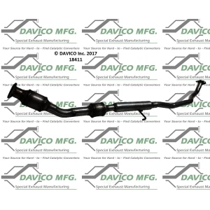 Davico Direct Fit Catalytic Converter and Pipe Assembly for 2012 Toyota Matrix - 18411