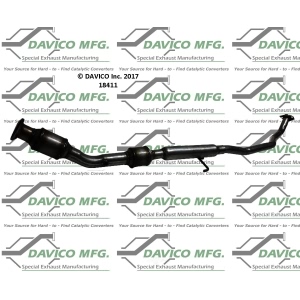 Davico Direct Fit Catalytic Converter and Pipe Assembly for 2010 Pontiac Vibe - 18411