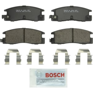 Bosch QuietCast™ Premium Organic Rear Disc Brake Pads for 1990 Isuzu Amigo - BP398