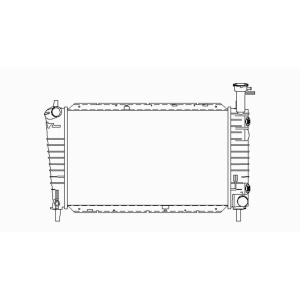 TYC Engine Coolant Radiator for Mercury Sable - 1094