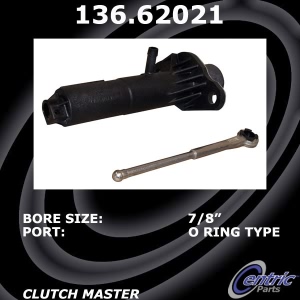 Centric Premium Clutch Master Cylinder for 1992 Pontiac Grand Am - 136.62021