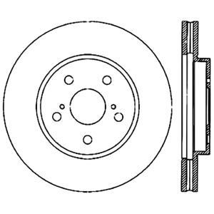 Centric Premium™ Brake Rotor for 2007 Toyota Avalon - 125.44125