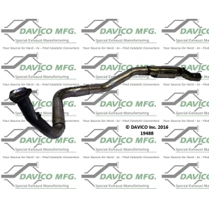 Davico Direct Fit Catalytic Converter and Pipe Assembly for 2001 Chevrolet Express 2500 - 19488