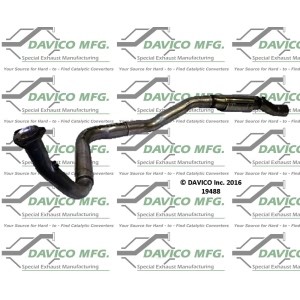 Davico Direct Fit Catalytic Converter and Pipe Assembly for 2002 Chevrolet Express 3500 - 19488