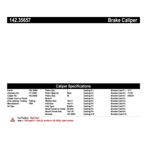 Centric Posi Quiet™ Loaded Brake Caliper for Mercedes-Benz S560 - 142.35657