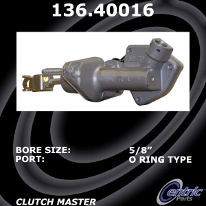 Centric Premium Clutch Master Cylinder for Acura TL - 136.40016