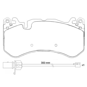 brembo Premium Low-Met OE Equivalent Front Brake Pads - P50127