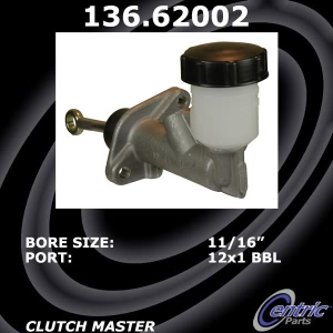 Centric Premium Clutch Master Cylinder for 1984 Chevrolet Corvette - 136.62002