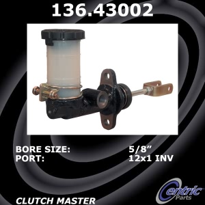 Centric Premium Clutch Master Cylinder for 1991 Isuzu Trooper - 136.43002