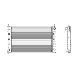 TYC Engine Coolant Radiator for 2014 Nissan Maxima - 2988