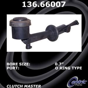 Centric Premium Clutch Master Cylinder for Isuzu - 136.66007