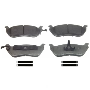 Wagner ThermoQuiet Semi-Metallic Disc Brake Pad Set for 1996 Mercury Grand Marquis - MX674