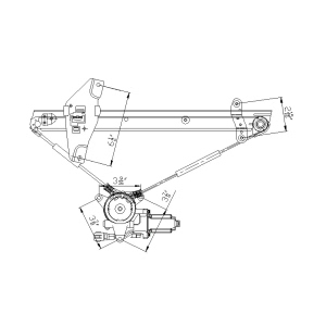 TYC Power Window Motor And Regulator Assembly for 1997 Toyota Corolla - 660192