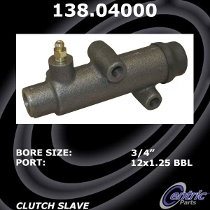 Centric Premium™ Clutch Slave Cylinder for Fiat - 138.04000