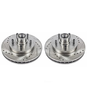 Power Stop PowerStop Evolution Performance Drilled, Slotted& Plated Brake Rotor Pair for Chevrolet - AR8625XPR