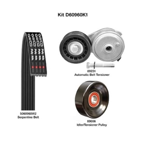 Dayco Demanding Drive Kit for 1997 GMC C1500 Suburban - D60960K1