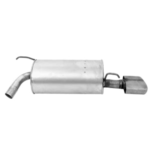Walker Quiet Flow Rear Passenger Side Stainless Steel Oval Aluminized Exhaust Muffler And Pipe Assembly for Acura MDX - 53620