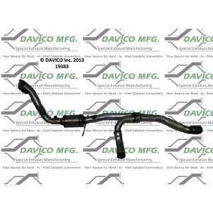 Davico Direct Fit Catalytic Converter and Pipe Assembly for 2004 Dodge Durango - 19383