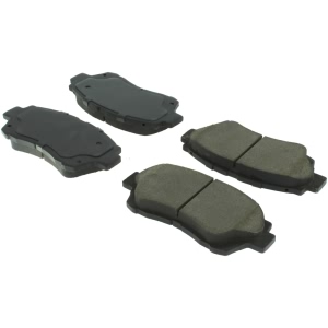Centric Posi Quiet™ Extended Wear Semi-Metallic Front Disc Brake Pads for 1998 Toyota Celica - 106.04761