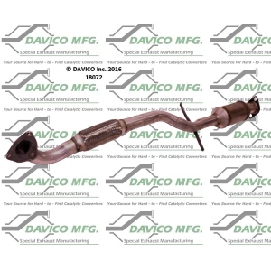 Davico Dealer Alternative Direct Fit Catalytic Converter and Pipe Assembly for 2008 Kia Optima - 48072
