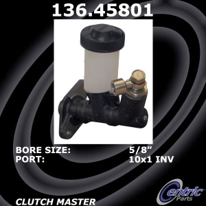 Centric Premium Clutch Master Cylinder for Mazda Miata - 136.45801