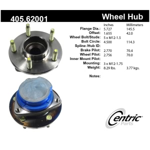 Centric Premium™ Wheel Bearing And Hub Assembly for 2007 Buick Rendezvous - 405.62001