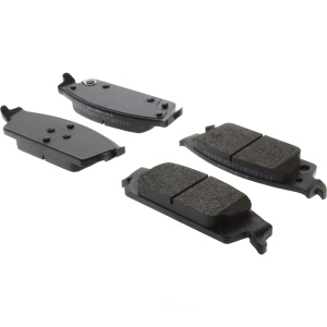 Centric Posi Quiet™ Extended Wear Semi-Metallic Rear Disc Brake Pads for 2020 GMC Yukon XL - 106.17070