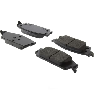 Centric Posi Quiet™ Extended Wear Semi-Metallic Rear Disc Brake Pads for 2020 Cadillac Escalade ESV - 106.17070